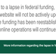 USDA website during 2018 government shutdown